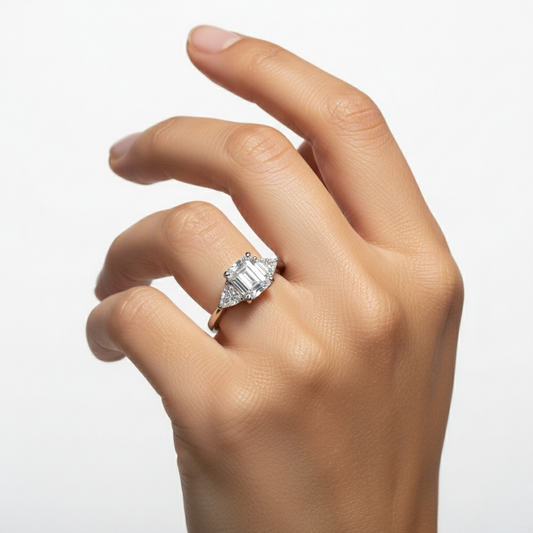 Glitz Square Solitaire Ring