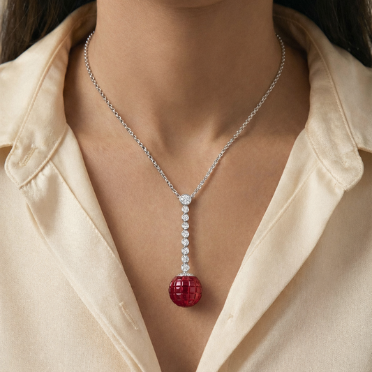 Cherry Sapphire Chain set