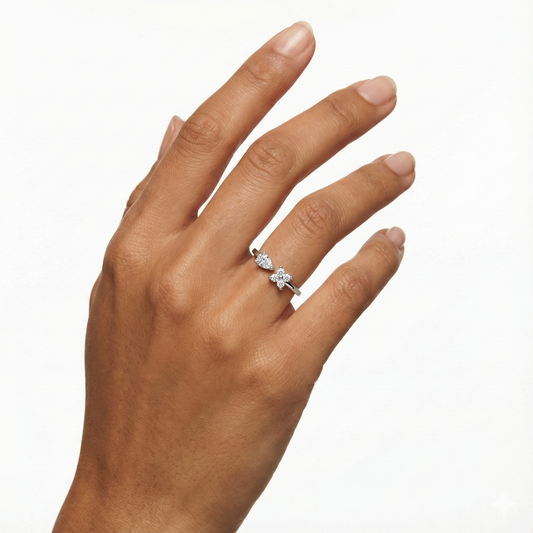 Glitz FleurDrop Ring
