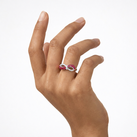 Crimson Infinity Ring