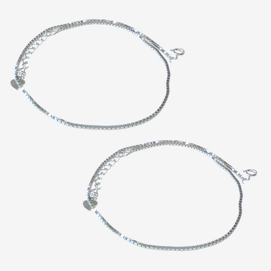 Shiny Smooth Anklets