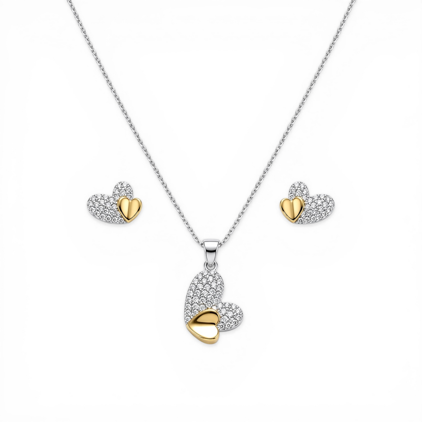 Dual Hearts Chain Set