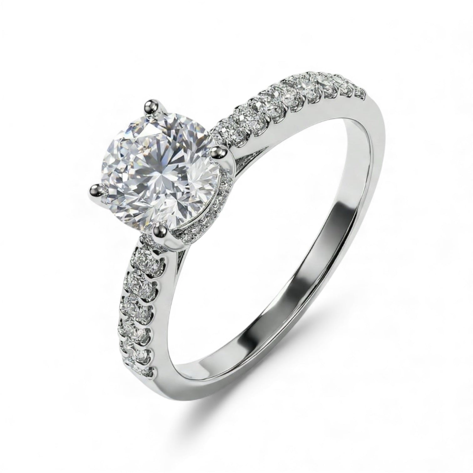 Glitz Sparkle Solitaire Ring