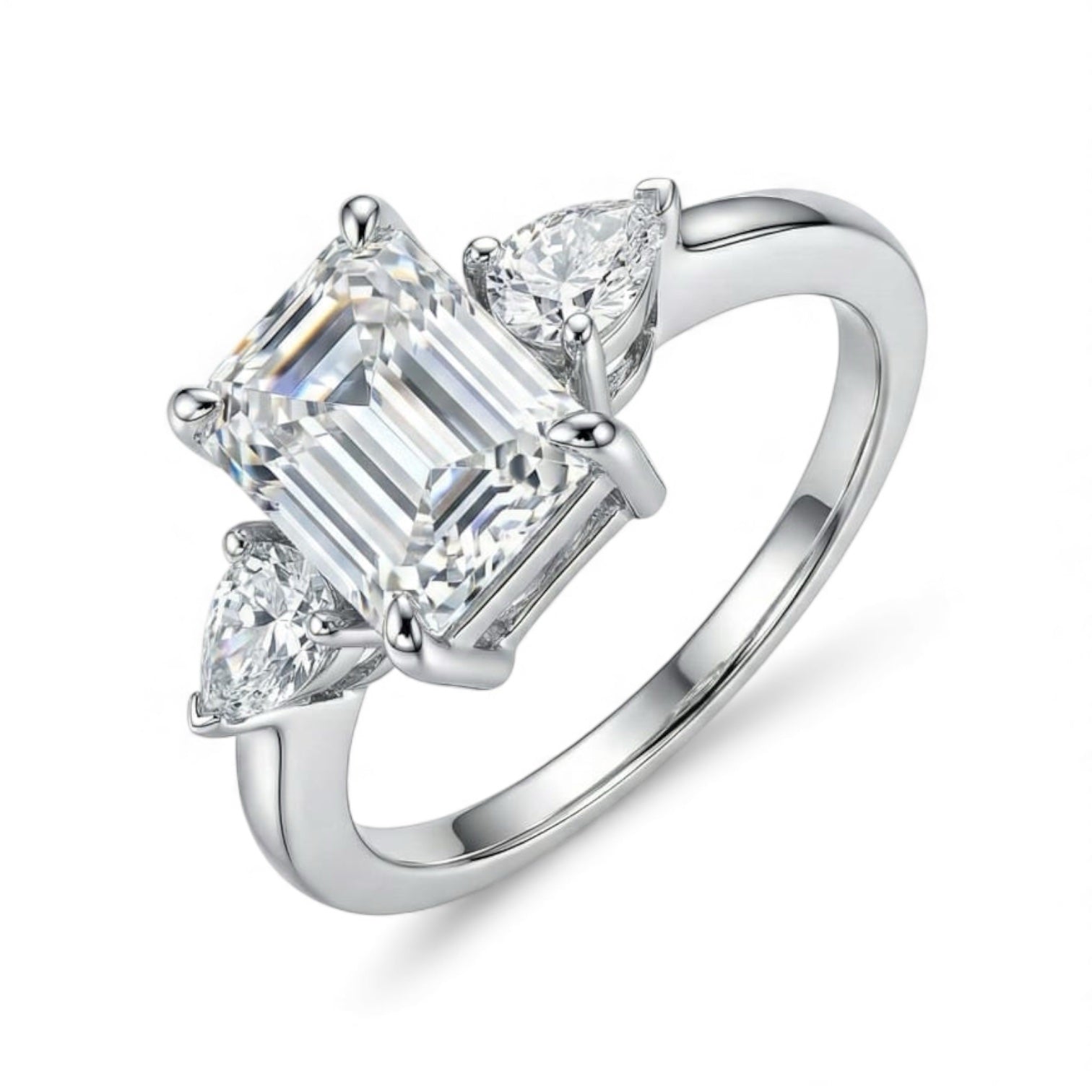 Glitz Square Solitaire Ring