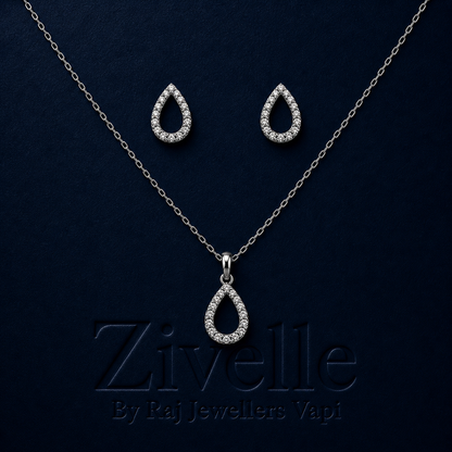 Celeste Teardrop Chain Set
