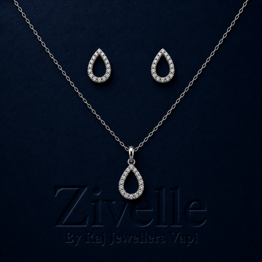 Celeste Teardrop Chain Set