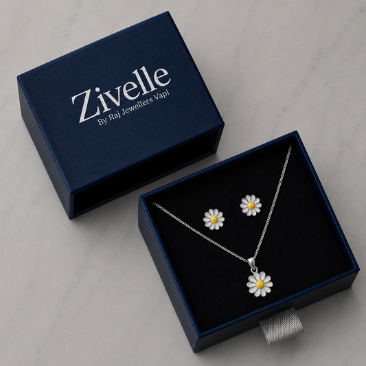 White Flower Chain Set