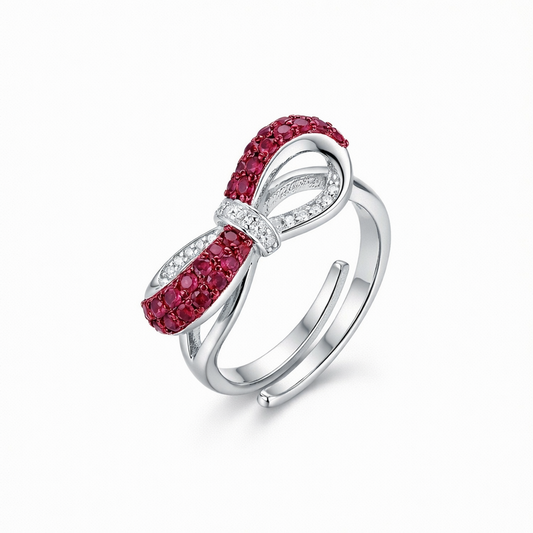 Crimson Infinity Ring