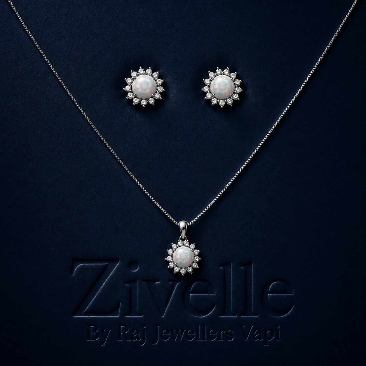 Pearl Moonflare Chain Set