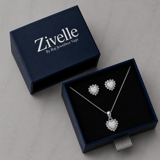 Pearl Heart Chain Set