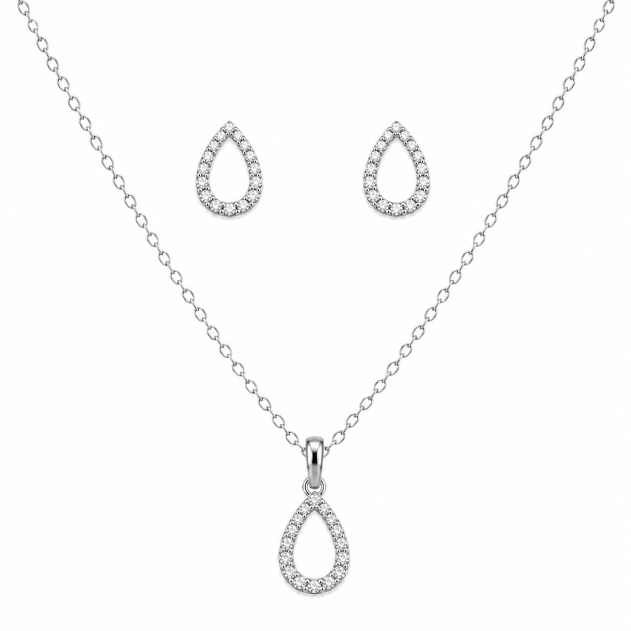 Celeste Teardrop Chain Set