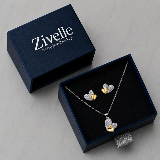 Dual Hearts Chain Set