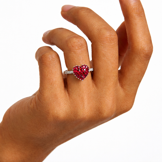 Crimson Heart Ring