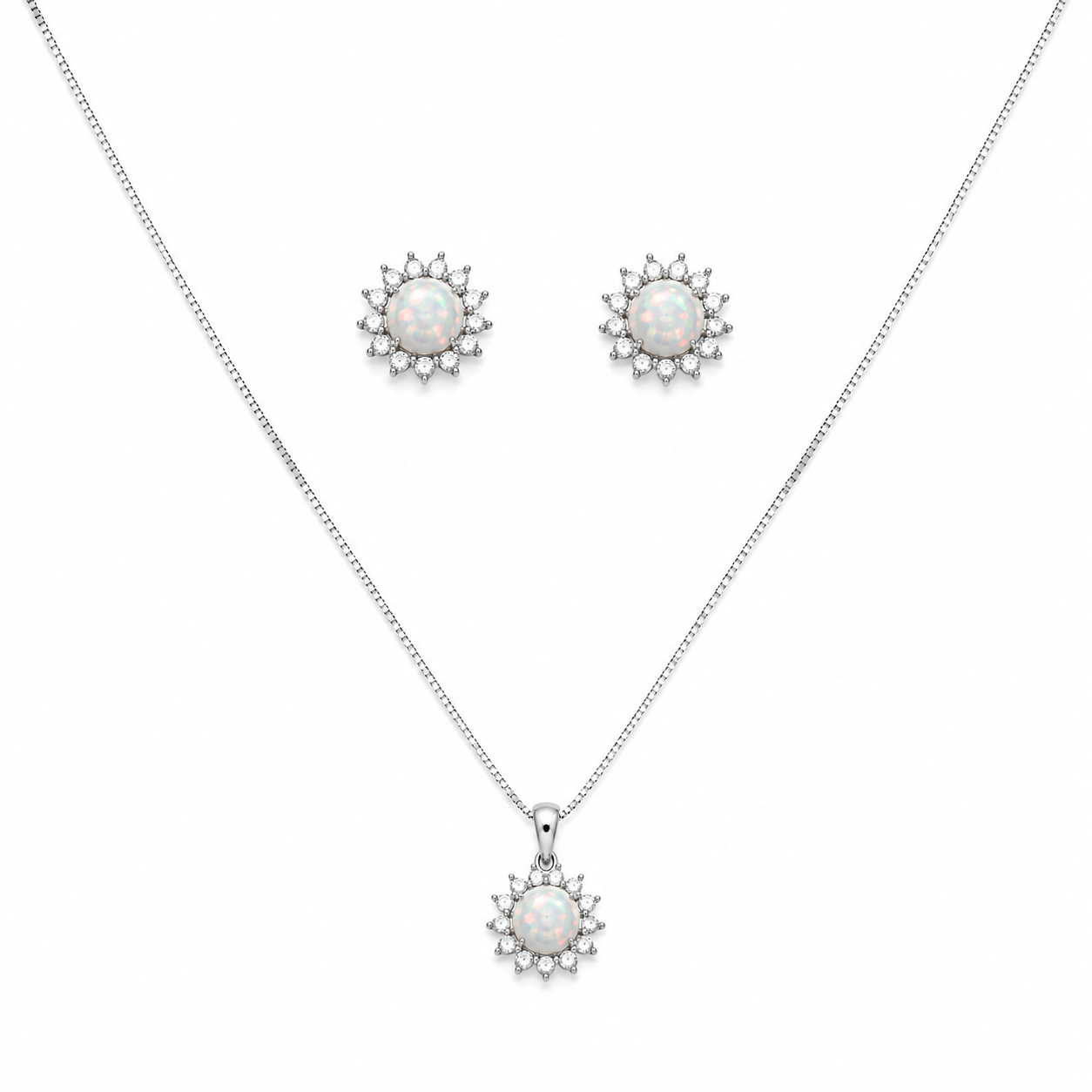 Pearl Moonflare Chain Set