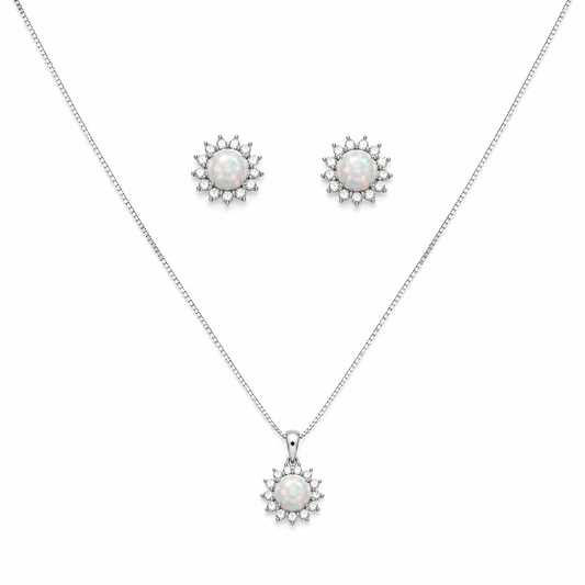Pearl Moonflare Chain Set